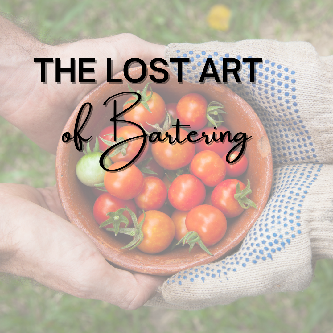 the lost art of bartering, homesteading,