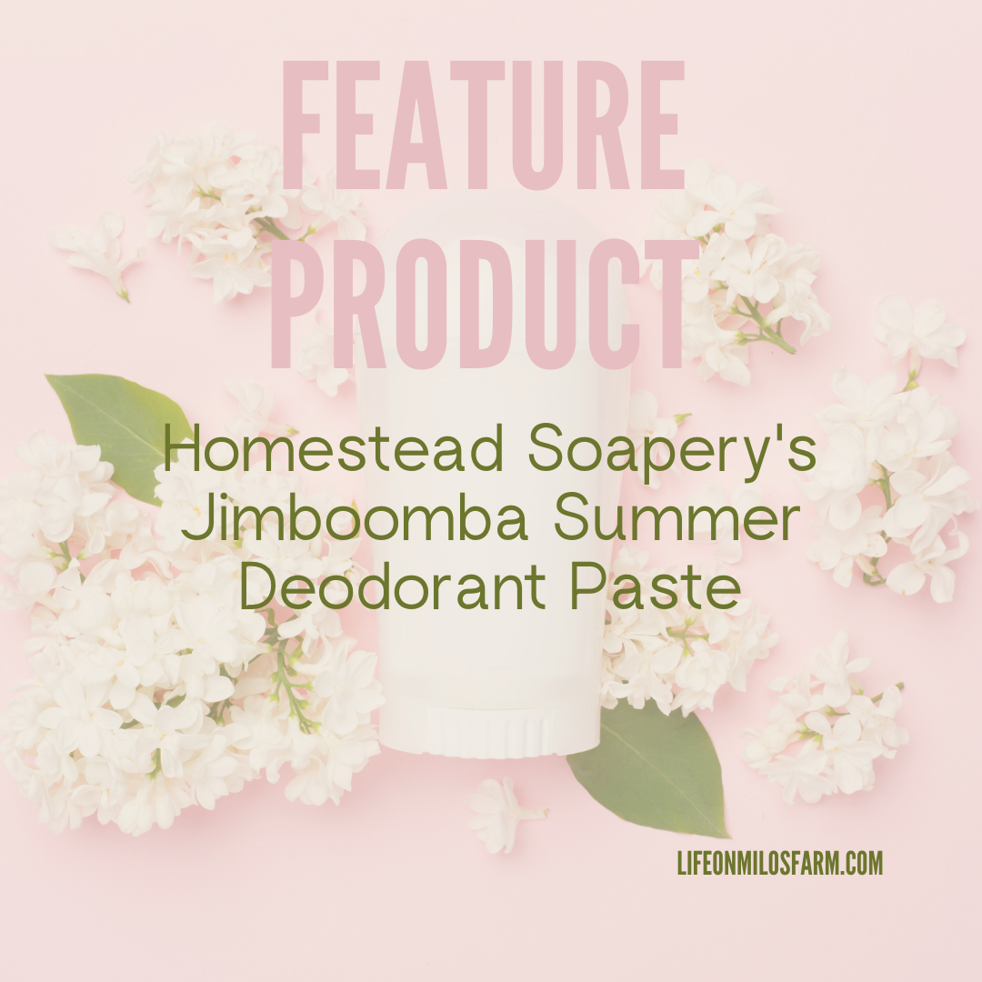 homestead soapery, natural deodorant, deodorant paste
